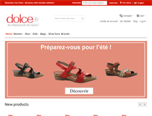 Tablet Screenshot of dolce-shoes.com